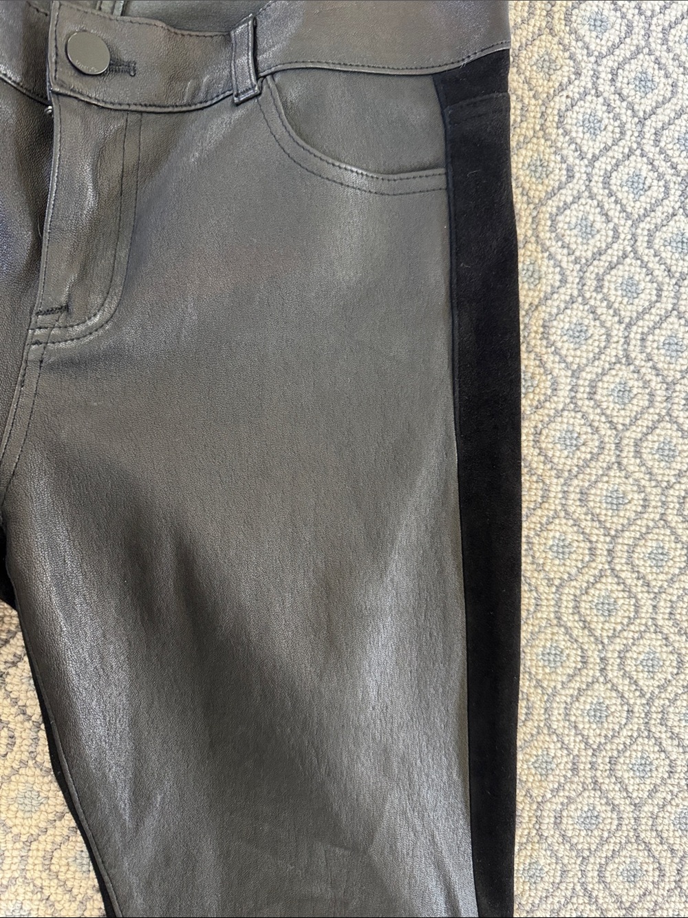 Vince Low Rise Leather Pants - Picture 5 of 9